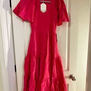 NWT Ivy City Co Jovie Dress Hot Pink Small